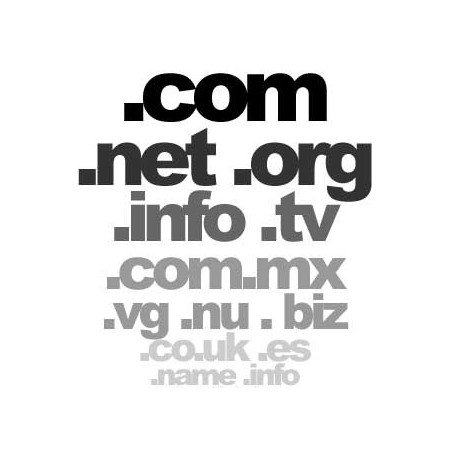 Dominio it, eu, com, net, org, info, biz, name, mobi